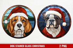 Stained Glass Christmas Dog Ornaments Product Image 1