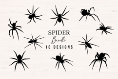 Spider SVG Bundle - Halloween Spider Clipart Product Image 1