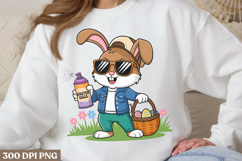 Hip Hop Bunny Easter Day Sublimation PNG Product Image 2