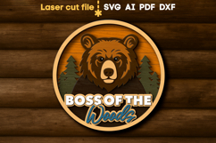 Bear Hunting SVG laser cut files for Glowforge Product Image 1