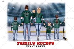 Hockey Family clipart: &quot;HOCKEY CLIPART&quot; Hockey jerseys PNG Product Image 1