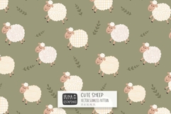 Cute Sheep Seamless Pattern Product Image 1