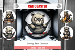 Car Coaster Grumpy Bear Camp Product Image 1