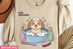 Dog Groomer PNG, Funny Animal Sublimation PNG Product Image 2