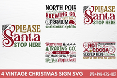 Vintage Christmas Sign SVG Product Image 1