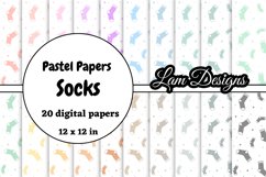 hand-drawn socks digital papers Product Image 1