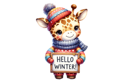 Hellow Winter Clipart - PNG File Product Image 1