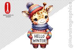 Hellow Winter Clipart - PNG File Product Image 2