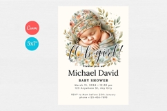 Baby Shower Invitation Template 166 Product Image 1