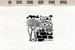 Stencil Lavande SVG Product Image 1