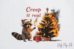 Animal Christmas Sublimation, I Believe In Santa And PNG Product Image 2