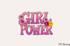 GIRL POWER PNG, Girl Power sublimation PNG Product Image 2