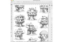39 Procreate Forest Treehouse Stamp Brushes Product Image 8