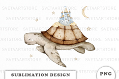 Watercolor Turtle Dreams png Product Image 1