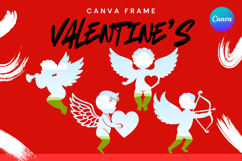 Cupid Canva Frame Valentine's Day Lover Add Photo Frame_1 Product Image 1