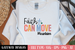 Faith Can Move Mountains svg design Product Image 1