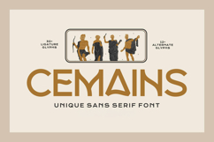 Cemains - Vintage Sans Serif Font Product Image 1