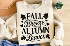 Fall Breeze Autumn Leaves Svg | Halloween Svg | Shirt Svg Product Image 2