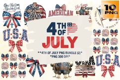 4th of July PNG Sublimation Bundle 10 Product Image 1