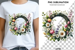 Spring wreath png design for T-shirts Product Image 1