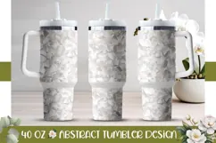 White Tumbler Template, White Glitter 40 Oz Tumbler Print Product Image 1
