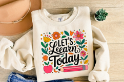 Let&#039;s Learn Today svg | Svg Files for Cricut | Shirt Svg Product Image 2