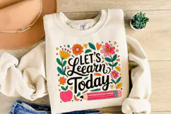 Let's Learn Today svg | Svg Files for Cricut | Shirt Svg Product Image 2