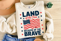 Land of the Free Because of the Brave svg | Shirt Svg Product Image 2