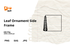 Leaf Ornament Side Frame Product Image 1