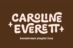 Caroline Everett - Handdrawn Playful Font Product Image 1