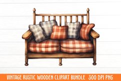 Vintage Rustic Wooden Clipart Product Image 1