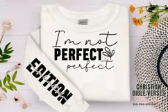 I'm not perfect Sleeve SVG PNG, i'm limited edition SVG Product Image 1