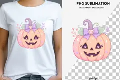 Pastel Halloween Pumpkin PNG | Cute Jack O Lantern Clipart Product Image 1
