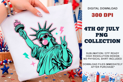 Peace Liberty PNG | Trendy Statue of Liberty DTF Product Image 2
