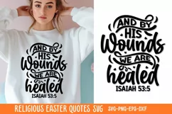 And by his wounds we are healed isaiah 53:5 SVG Product Image 1