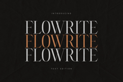 Flowrite Serif Font Elegant High-Contrast Product Image 1