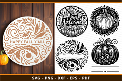 Fall Sign SVG, Pumpkin SVG, Thanksgiving SVG, Autumn Product Image 1
