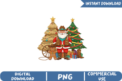 Western Christmas Sublimation, Christmas Png Product Image 1