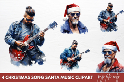 Christmas Song Santa Music Clipart PNG Product Image 1