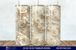 3D Floral Tumbler Wrap Product Image 1