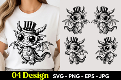 Cute Baby Dragon SVG PNG Product Image 1