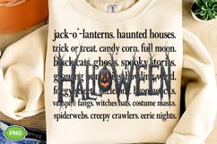 Halloween Words PNG, Spooky Season PNG, Halloween PNG Product Image 1
