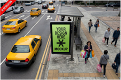 Bus Stop Billboard Top View Product Image 1