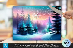 Twilight Sparkle Holiday Forest Cutting Board PNG Design Product Image 1