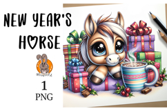 New Year&#039;s horse Product Image 1