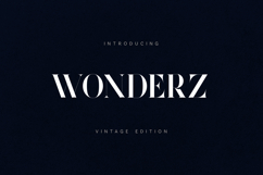 Wonderz Vintage Edition Elegant Serif Font Product Image 1