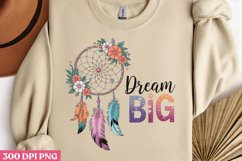 Dream Big Dreams PNG, Dreamcatcher Sublimation PNG Product Image 2