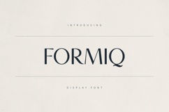 Formiq - elegant display font Product Image 1