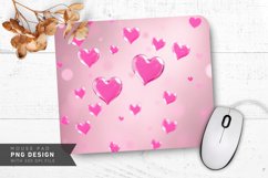 Heart Bubbles Mouse Pad PNG Design Product Image 1