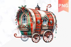 Christmas Whimsical Caravan - Clipart PNG Design Product Image 1